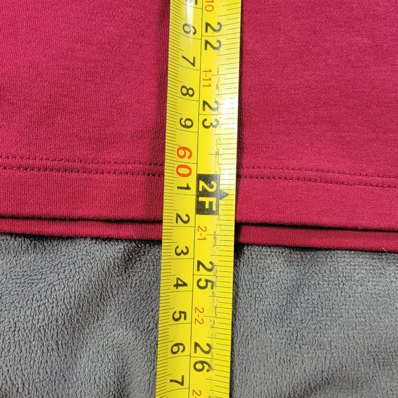 LL Bean Mens Large Red Turtleneck Shirt Regular Fit Long Sleeve Casual Comfort - Picture 8 of 8